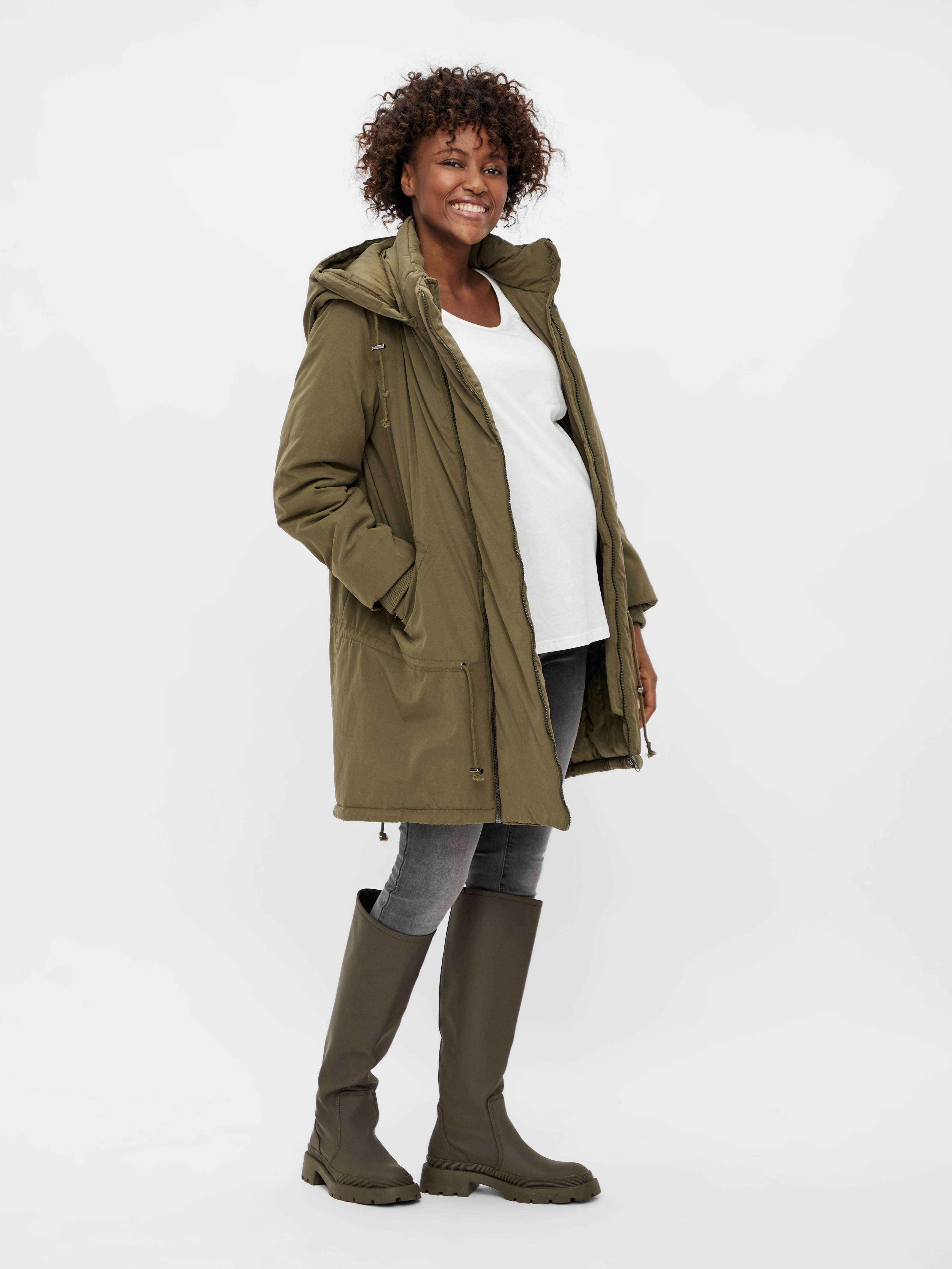 Ladies khaki sale coat