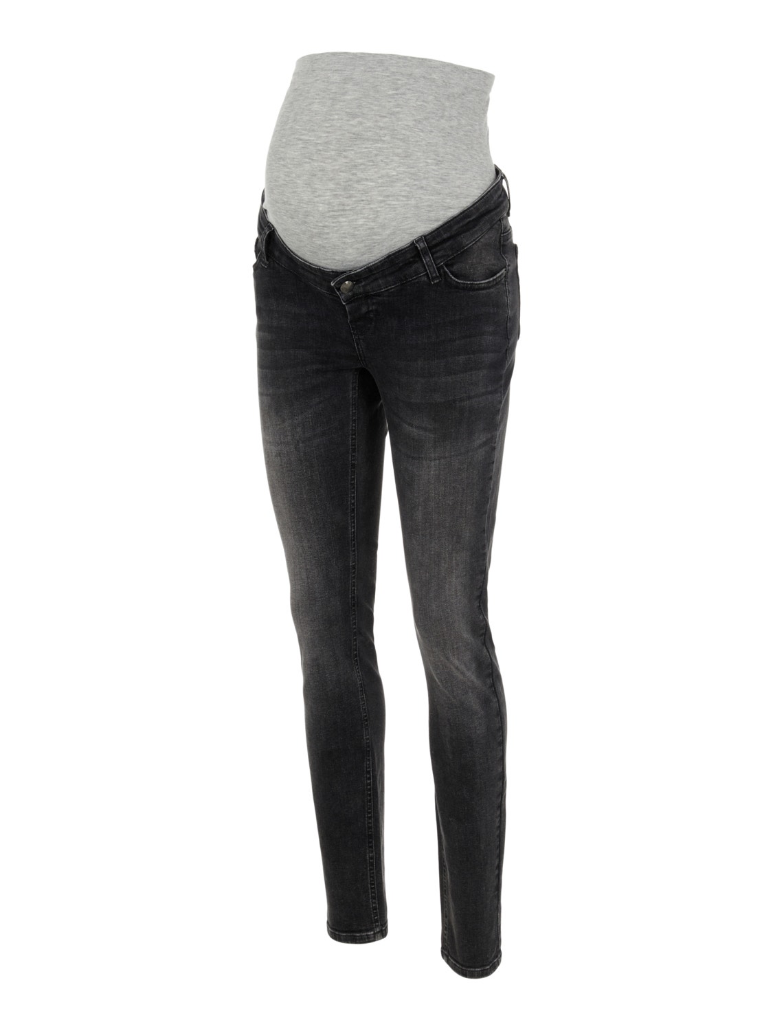 MAMA.LICIOUS Jeans Slim Fit -Dark Grey Denim - 20014184