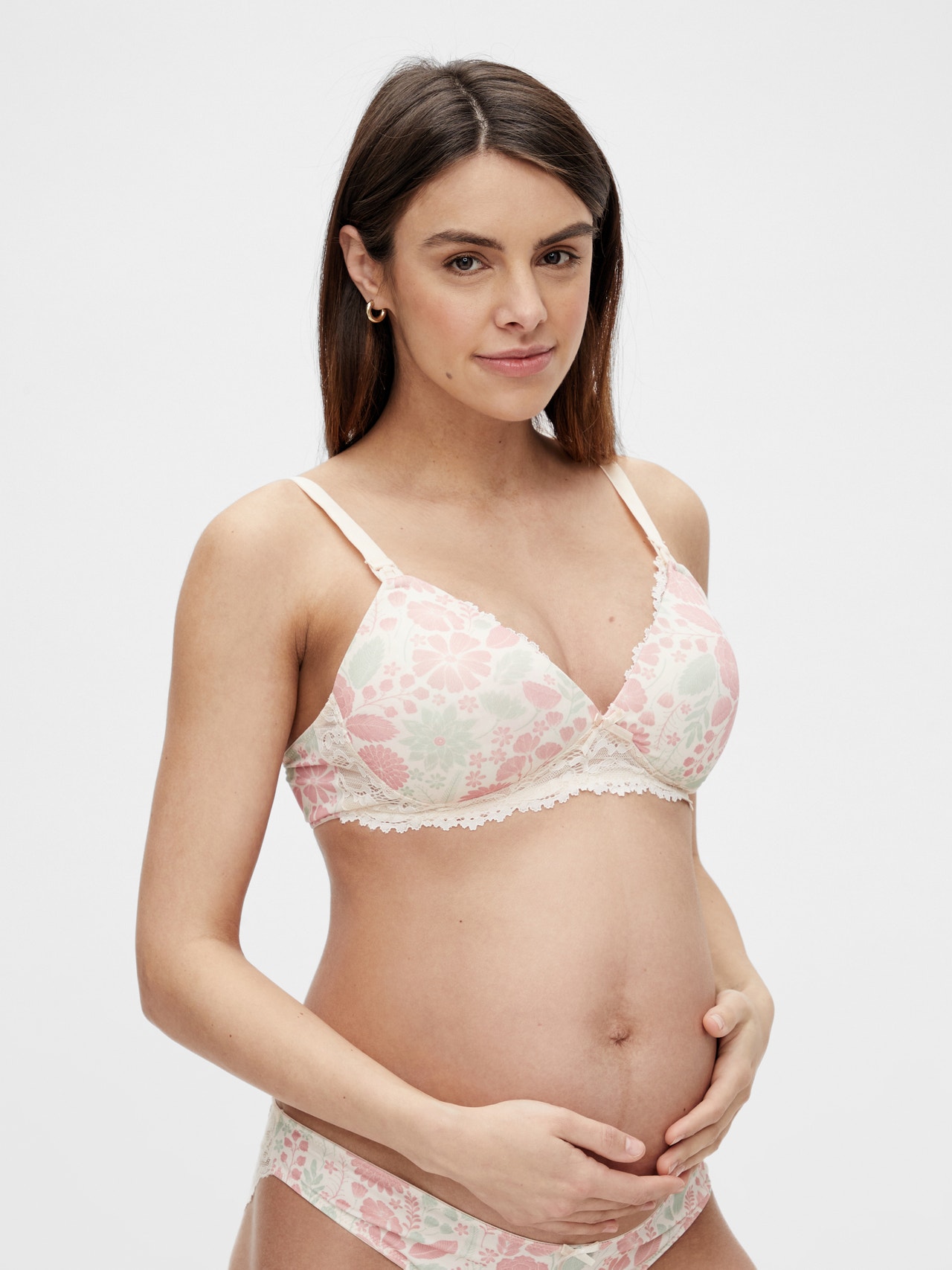 Underwired maternity and nursing bra