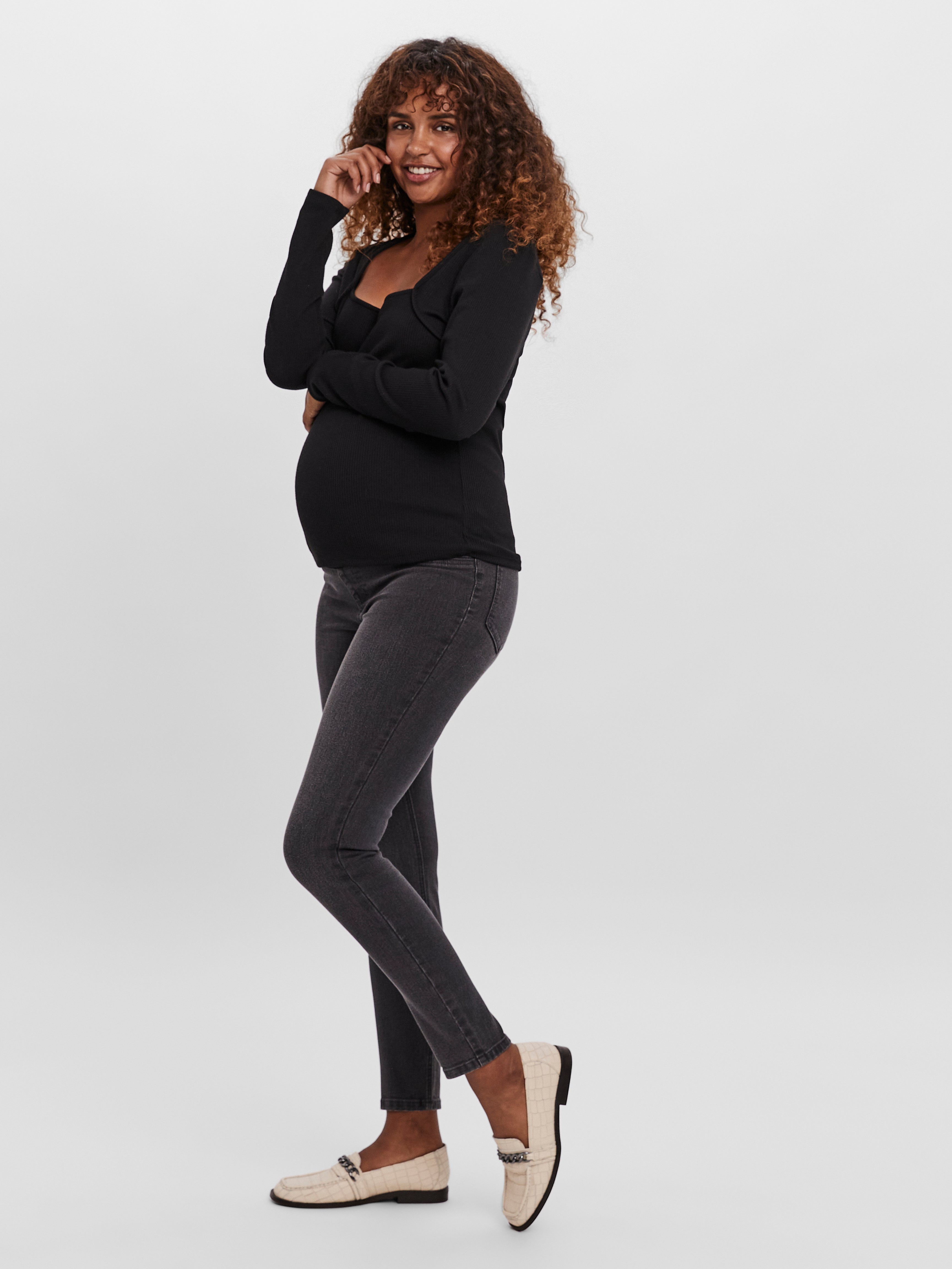 High waisted maternity top jeggings