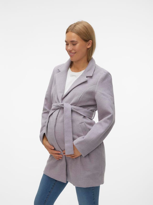 Mamalicious Maternity Trench Coat Light Tan BNWT Mama Licious