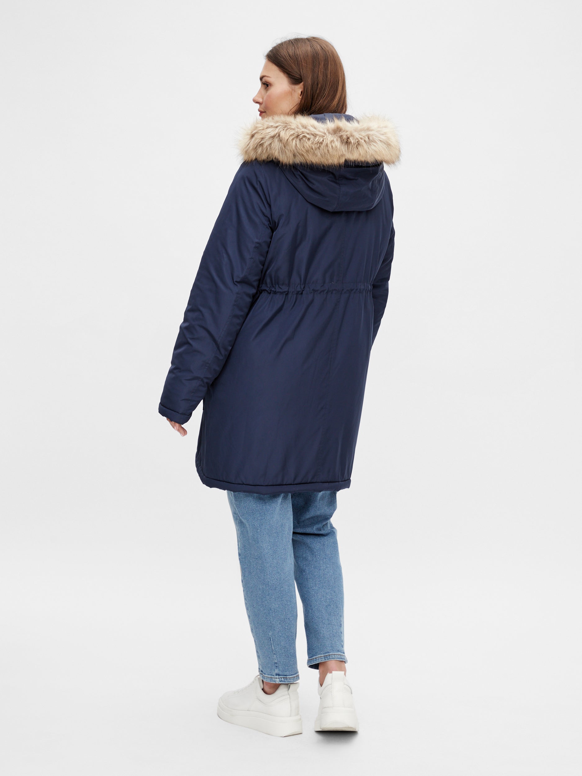 Oasis faux fur hot sale trim hooded parka