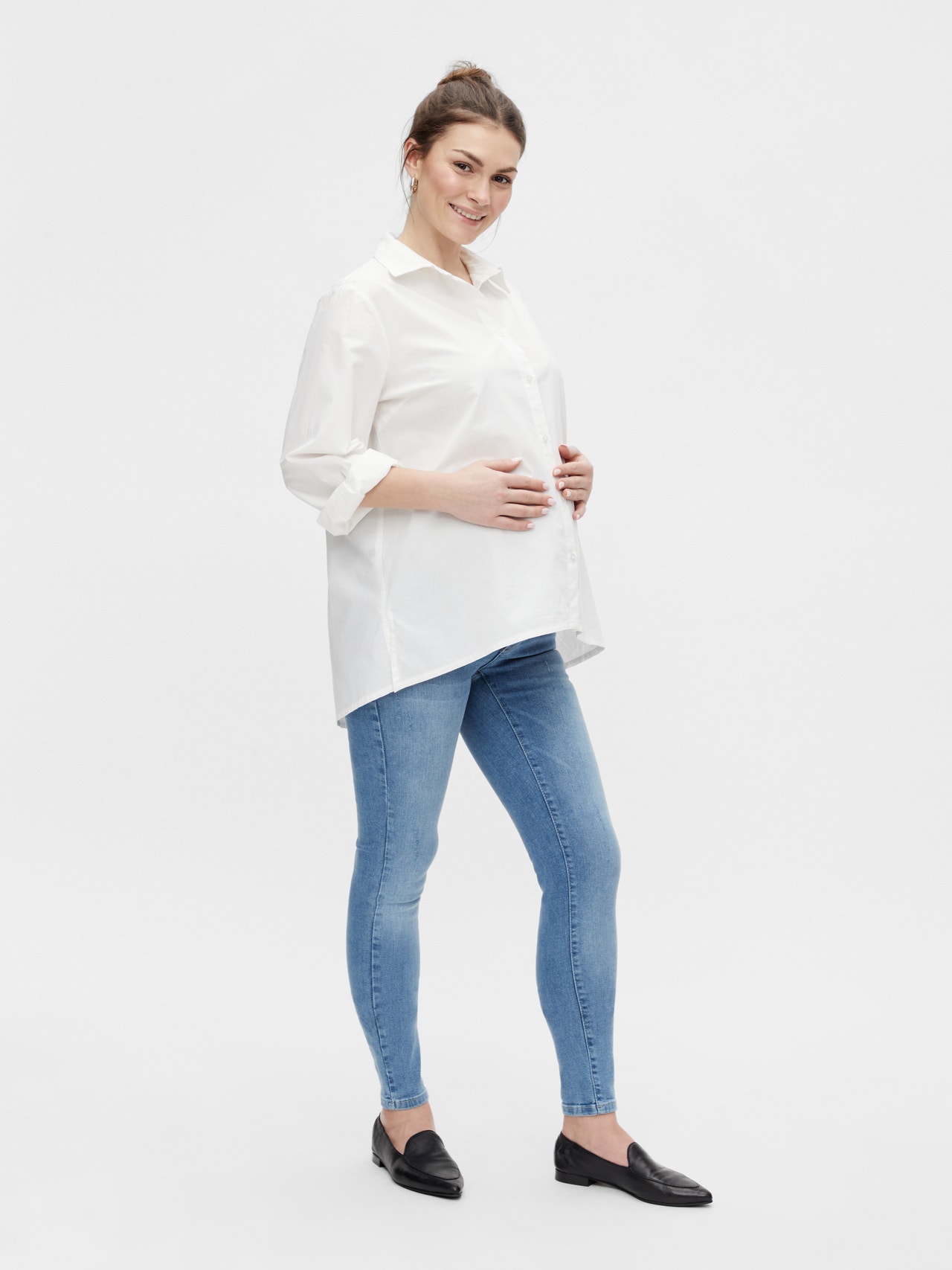 MAMA.LICIOUS Maternity-jeans -Light Blue Denim - 20014928