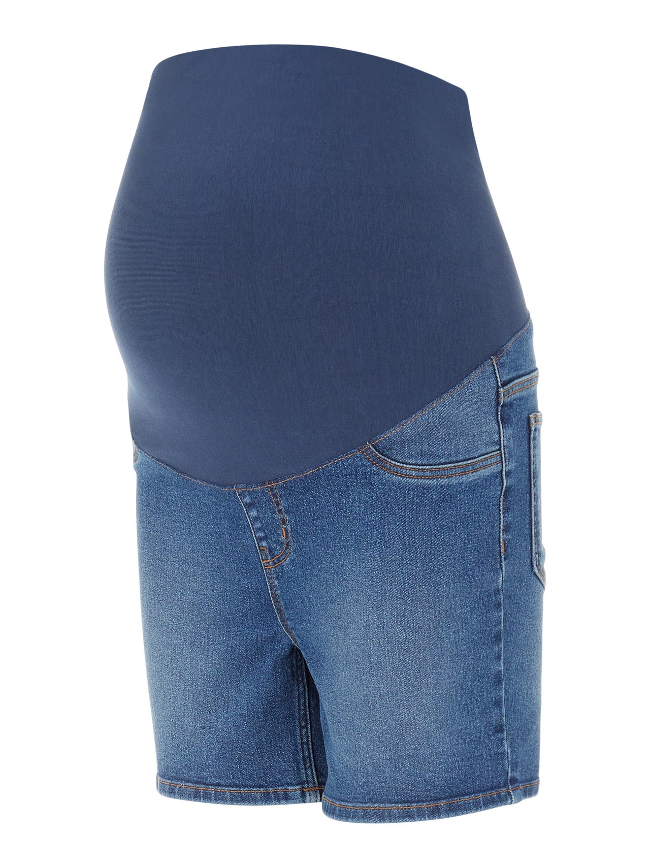 MAMA.LICIOUS Zwangerschaps-shorts -Medium Blue Denim - 20015001