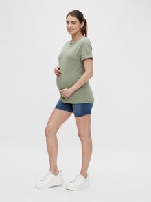 MAMA.LICIOUS Maternity-shorts -Medium Blue Denim - 20015001