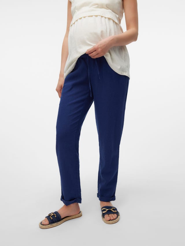 MAMA.LICIOUS Regular Fit Mid rise Trousers - 20015249
