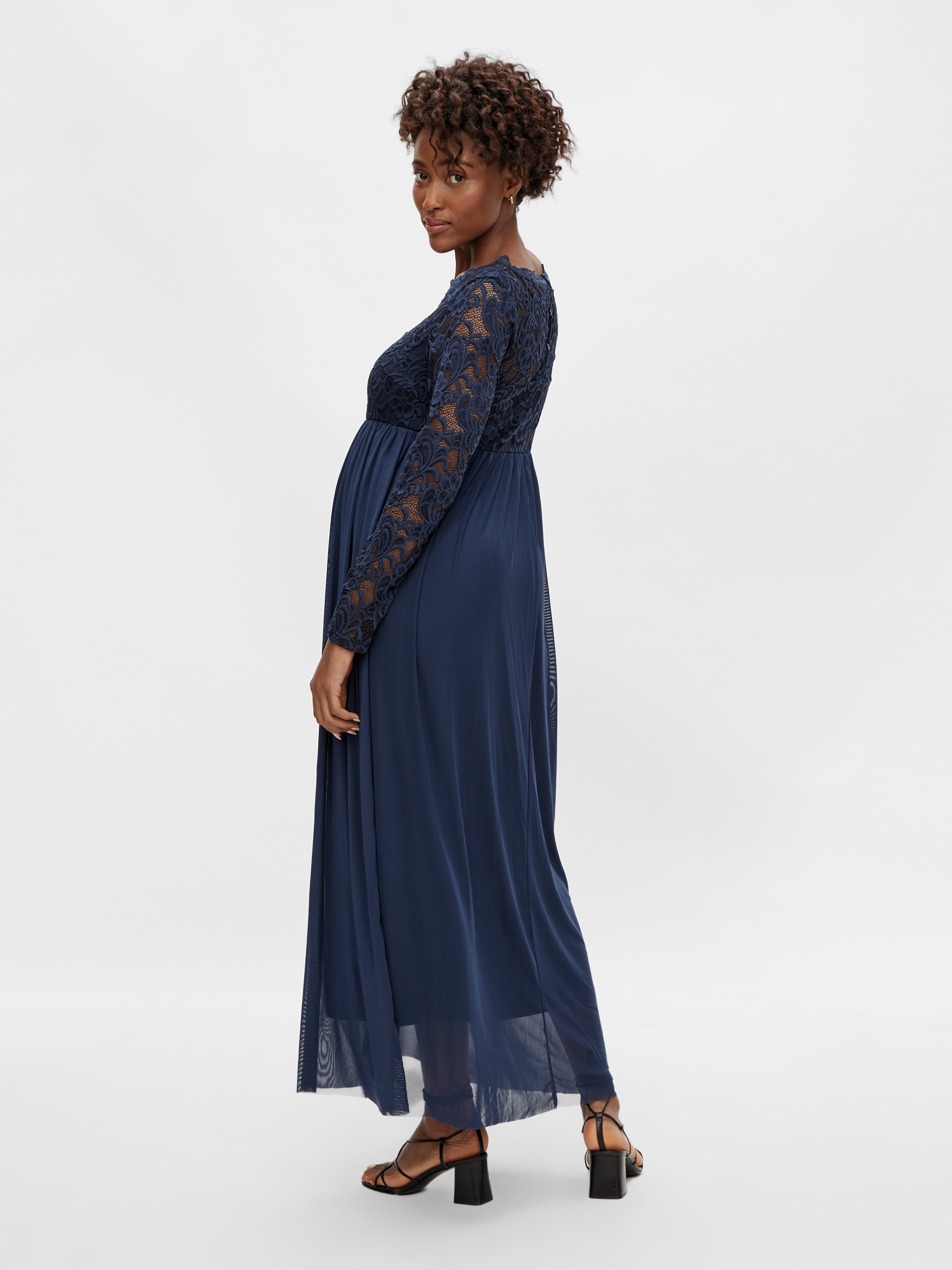 Maternity Gown with Long Sleeves - Sexy Mama Maternity