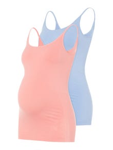 MAMA.LICIOUS Tops Bodycon Fit Col rond Sangles réglables -Tea Rose - 20015393