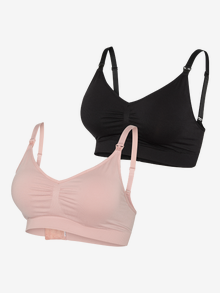 MAMA.LICIOUS MLILJA 2-pack Nursing Bra -Pale Mauve - 20015395