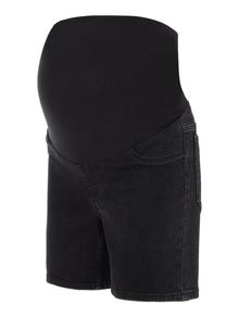 MAMA.LICIOUS Umstands-shorts -Black Denim - 20015438