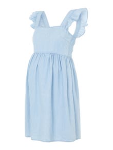 MAMA.LICIOUS Vestidos Corte regular Cuello cuadrado -Light Blue Denim - 20015444
