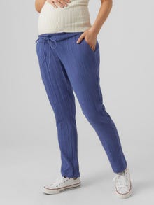 MAMA.LICIOUS Pantalons Regular Fit Taille classique -True Navy - 20015450