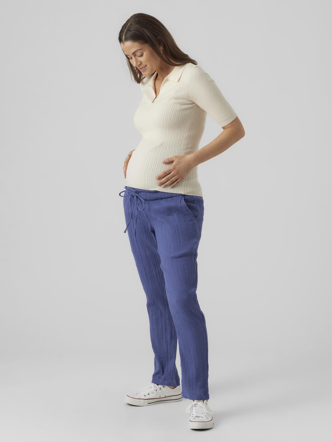 MAMA.LICIOUS Maternity-trousers -True Navy - 20015450
