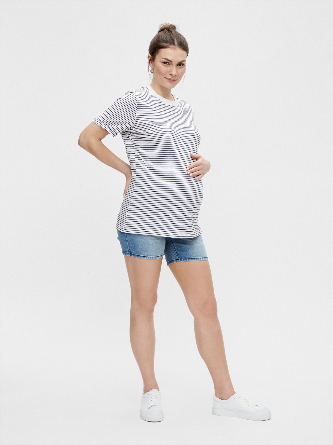 MAMA.LICIOUS Maternity-shorts -Light Blue Denim - 20015483