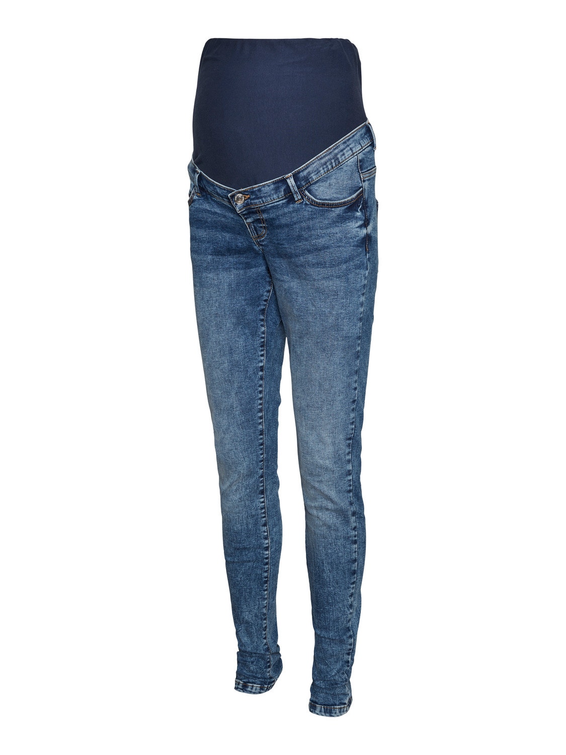MAMA.LICIOUS Krój skinny Jeans -Medium Blue Denim - 20015492