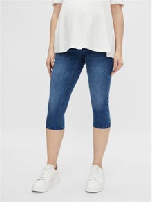 MAMA.LICIOUS Shorts Slim Fit -Medium Blue Denim - 20015501