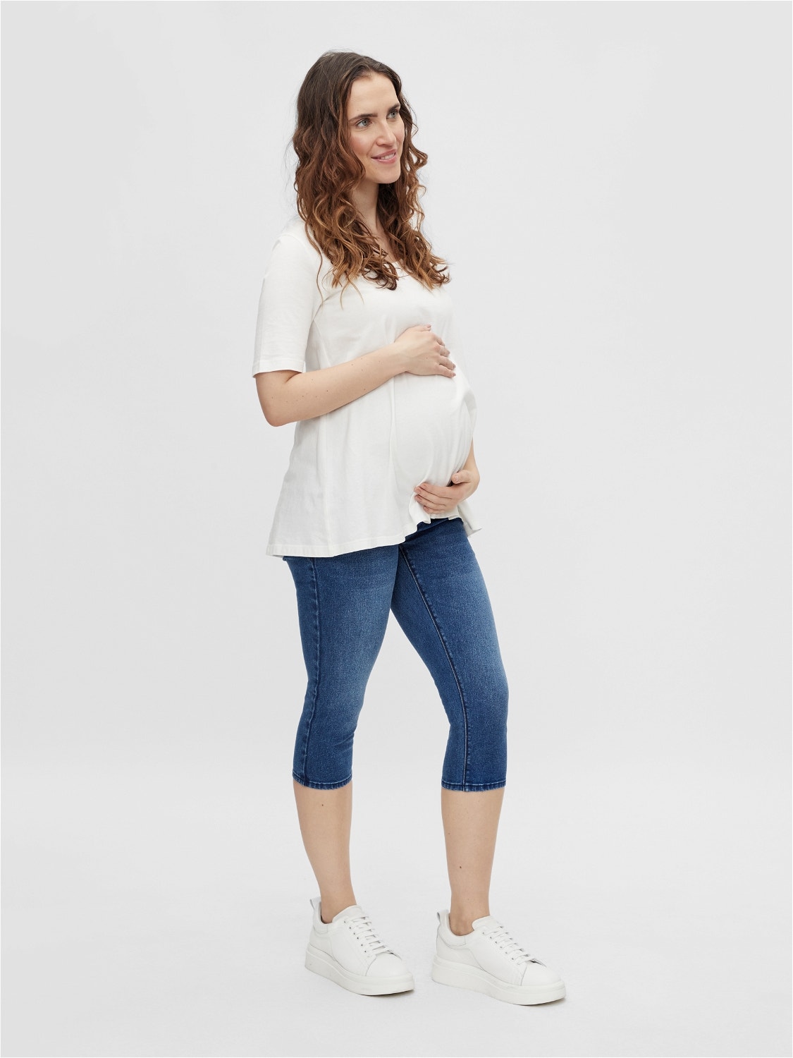 MAMA.LICIOUS Maternity-shorts -Medium Blue Denim - 20015501