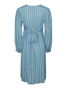 MAMA.LICIOUS Vestidos Corte regular Cuello redondo -Blue Heaven - 20015506