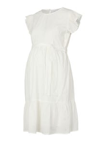 MAMA.LICIOUS Vestiti Regular Fit Paricollo -Bright White - 20015697