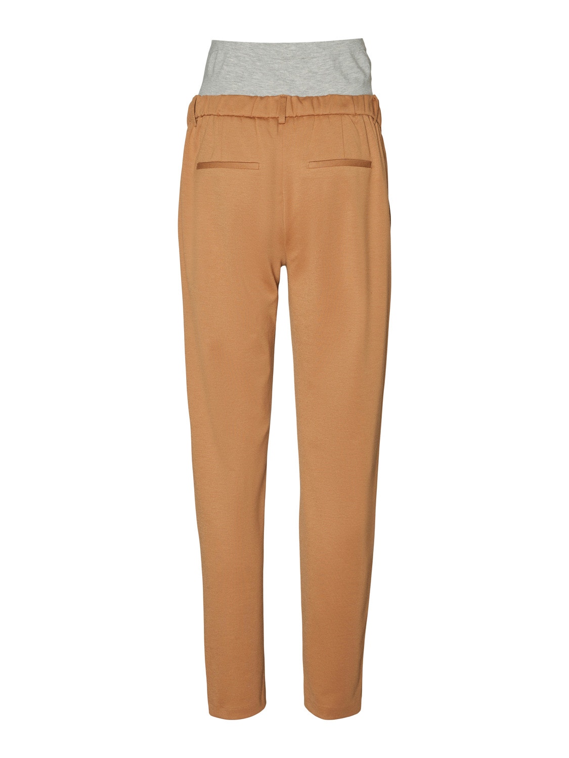 MAMA.LICIOUS Tapered Fit Trousers -Tobacco Brown - 20015718