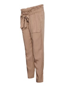 MAMA.LICIOUS Pantaloni Regular Fit Vita normale -Warm Taupe - 20015750