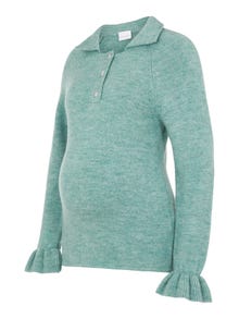 MAMA.LICIOUS Pull-overs Col chemise -Cameo Green - 20015835