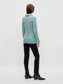 MAMA.LICIOUS Umstands-strickpullover -Cameo Green - 20015835