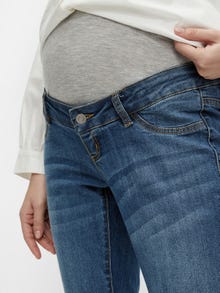 MAMA.LICIOUS Jeans Slim Fit -Medium Blue Denim - 20015859