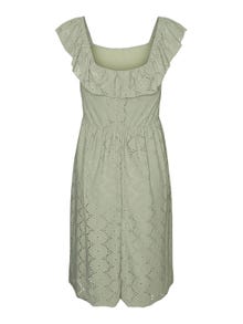 MAMA.LICIOUS Robes Regular Fit Col carré -Desert Sage - 20015974