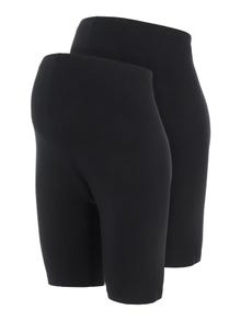 MAMA.LICIOUS Shorts Slim Fit Vita alta -Black - 20015976