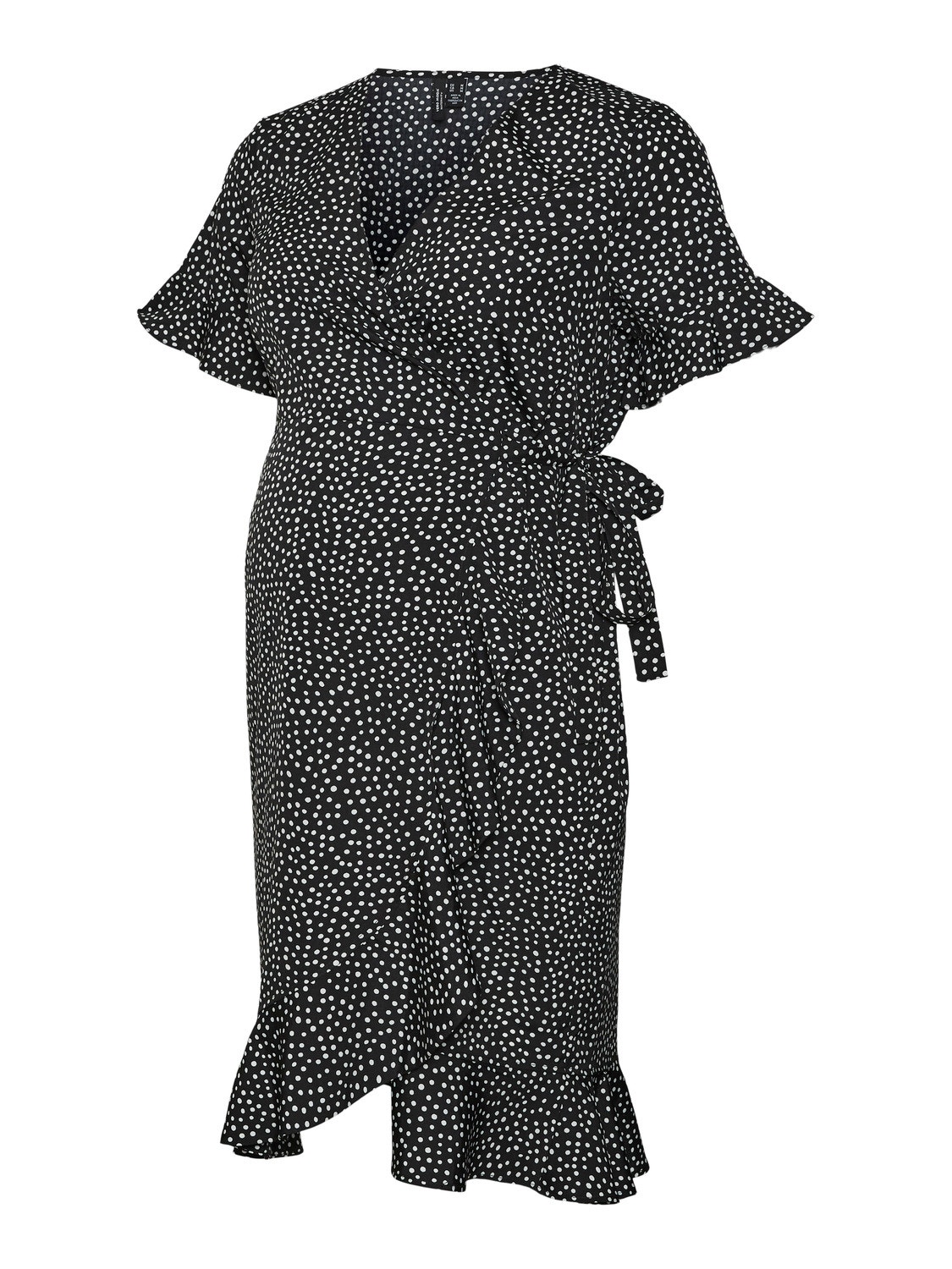 MAMA.LICIOUS Robes Regular Fit Col en V -Black - 20015982