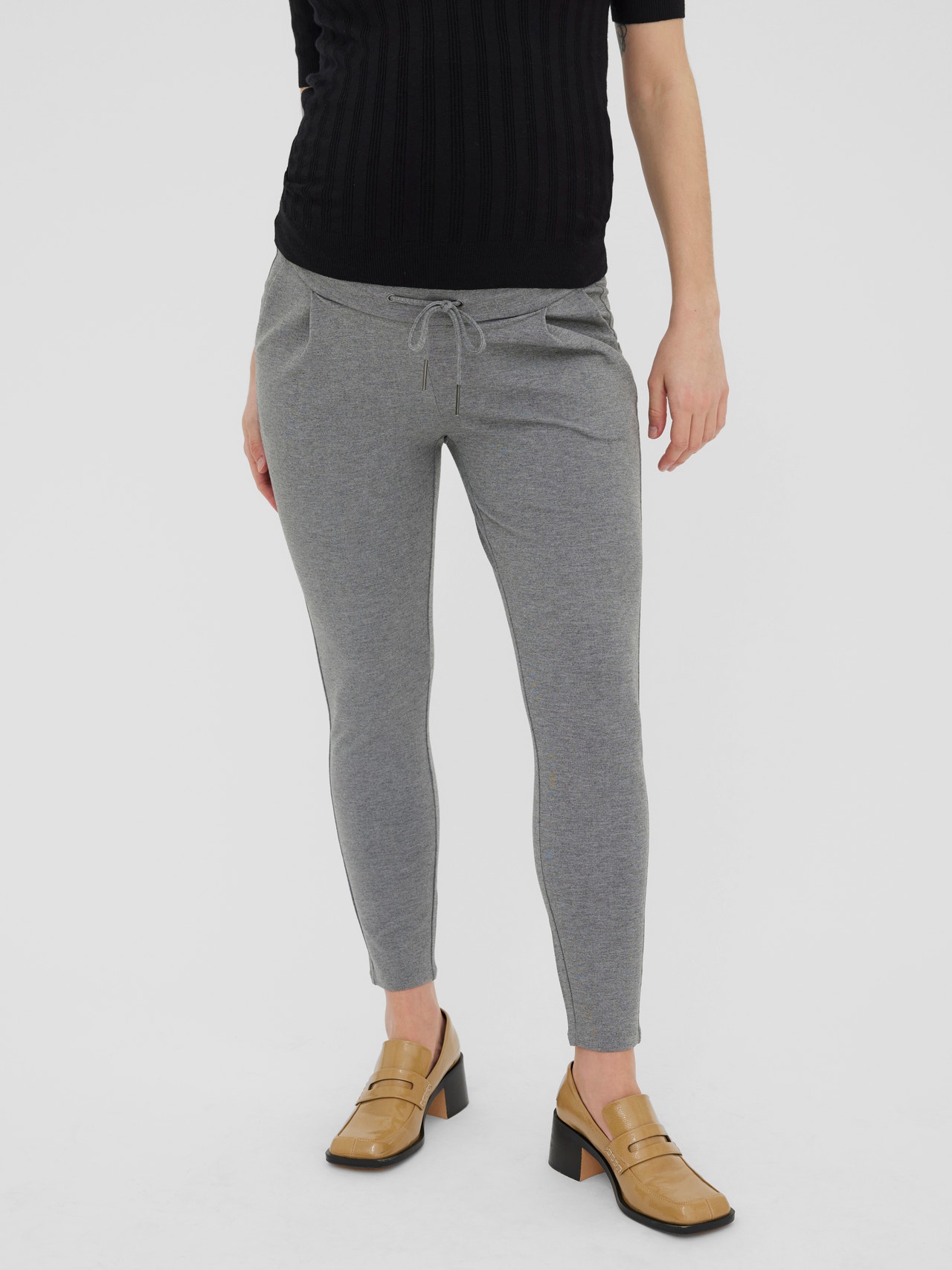 MAMA.LICIOUS Pantaloni Loose Fit -Medium Grey Melange - 20015988