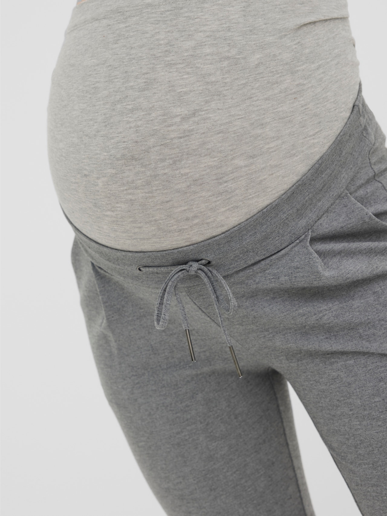 MAMA.LICIOUS Pantalones Corte loose -Medium Grey Melange - 20015988