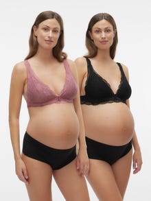 MAMA.LICIOUS 2-pak Stanik -Black - 20016006