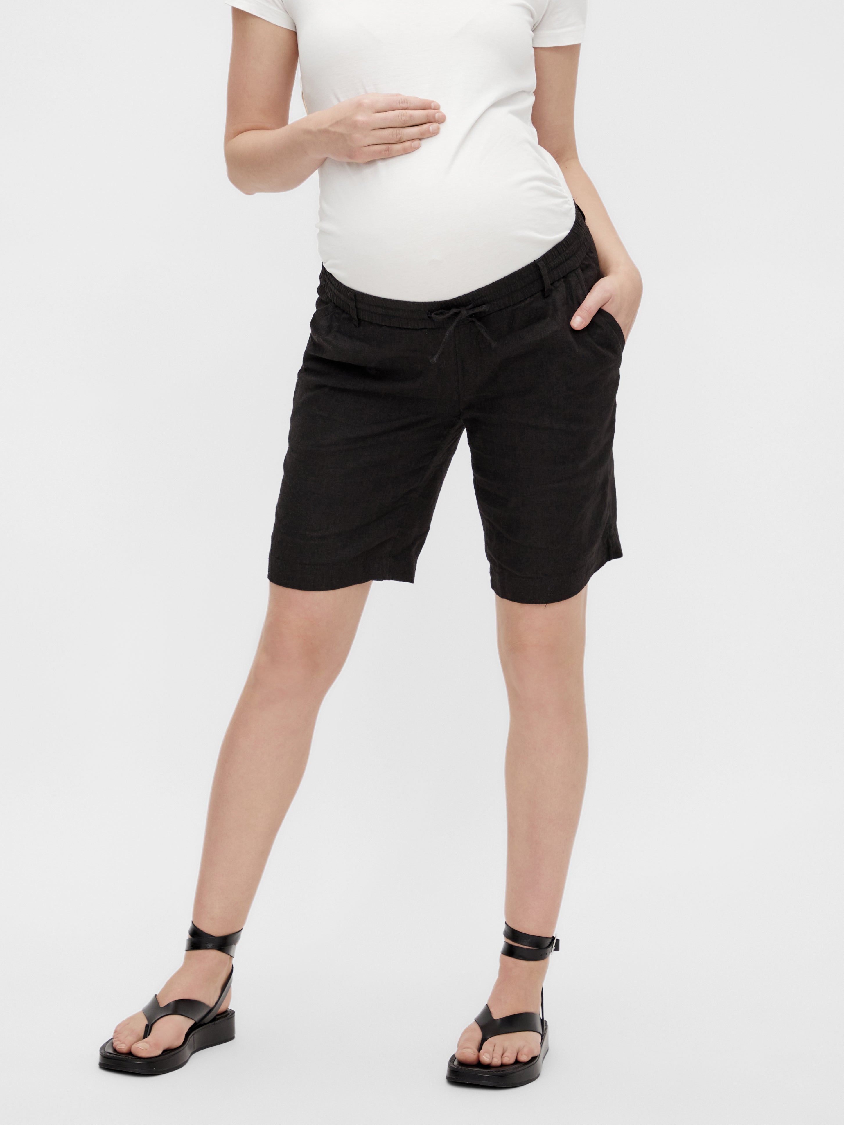 Maternity-shorts Black