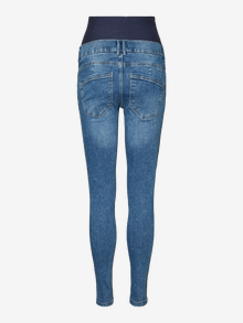 MAMA.LICIOUS Vaqueros Corte skinny -Medium Blue Denim - 20016015