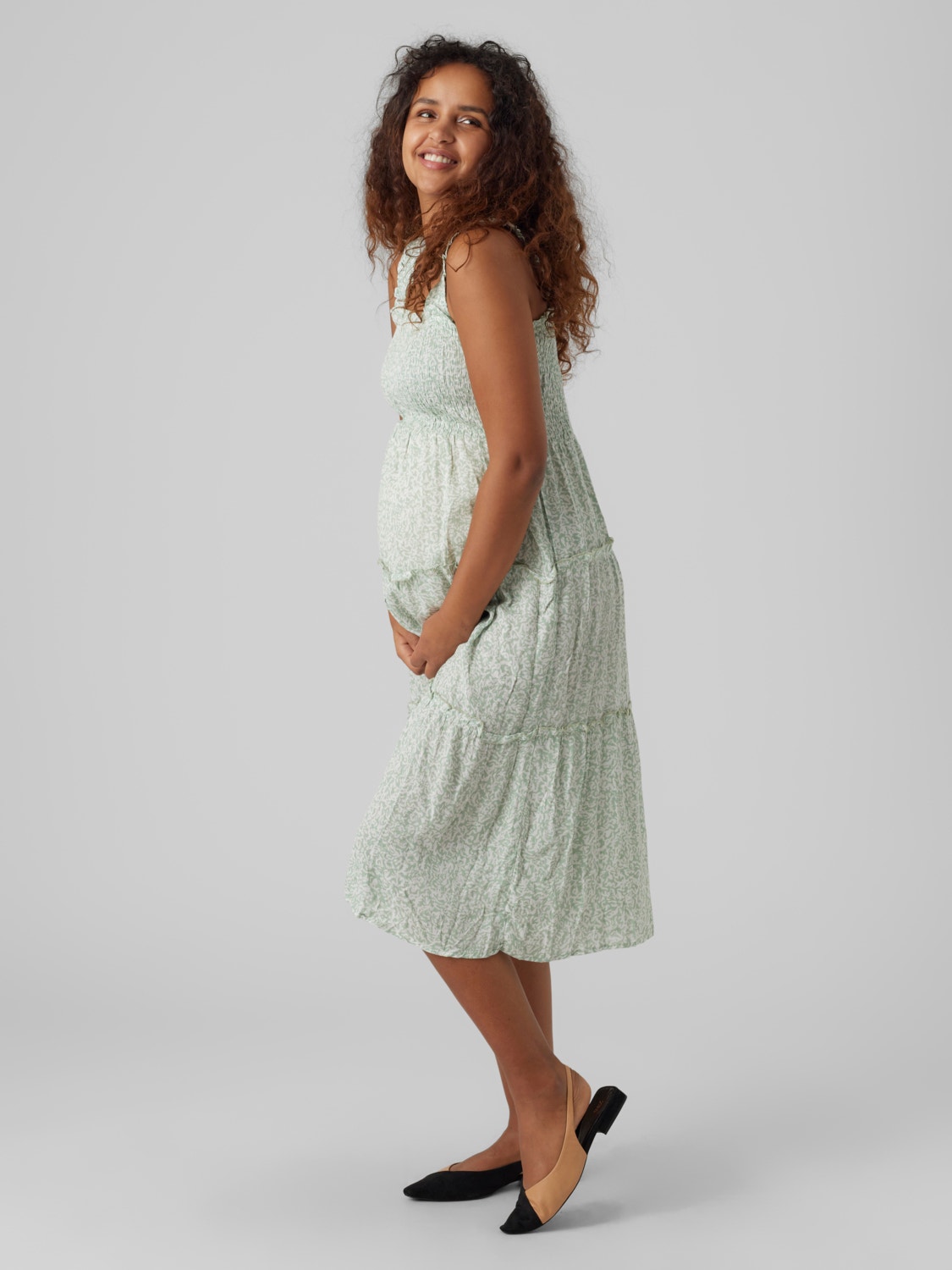MAMA.LICIOUS Maternity-dress -Desert Sage - 20016021