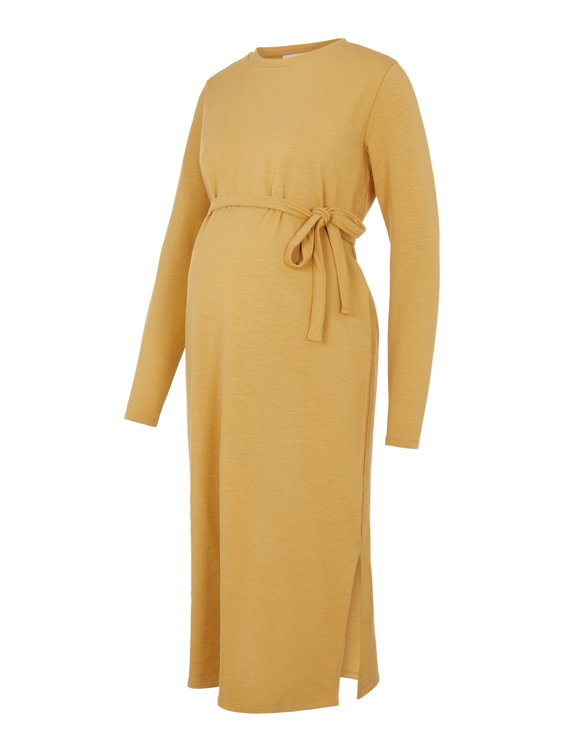 MAMA.LICIOUS Krój regularny Okragly dekolt Sukienka -Honey Mustard - 20016182