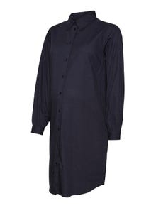 MAMA.LICIOUS Vestidos Corte regular Cuello de camisa Puños abotonados Mangas clásicas -Parisian Night - 20016270