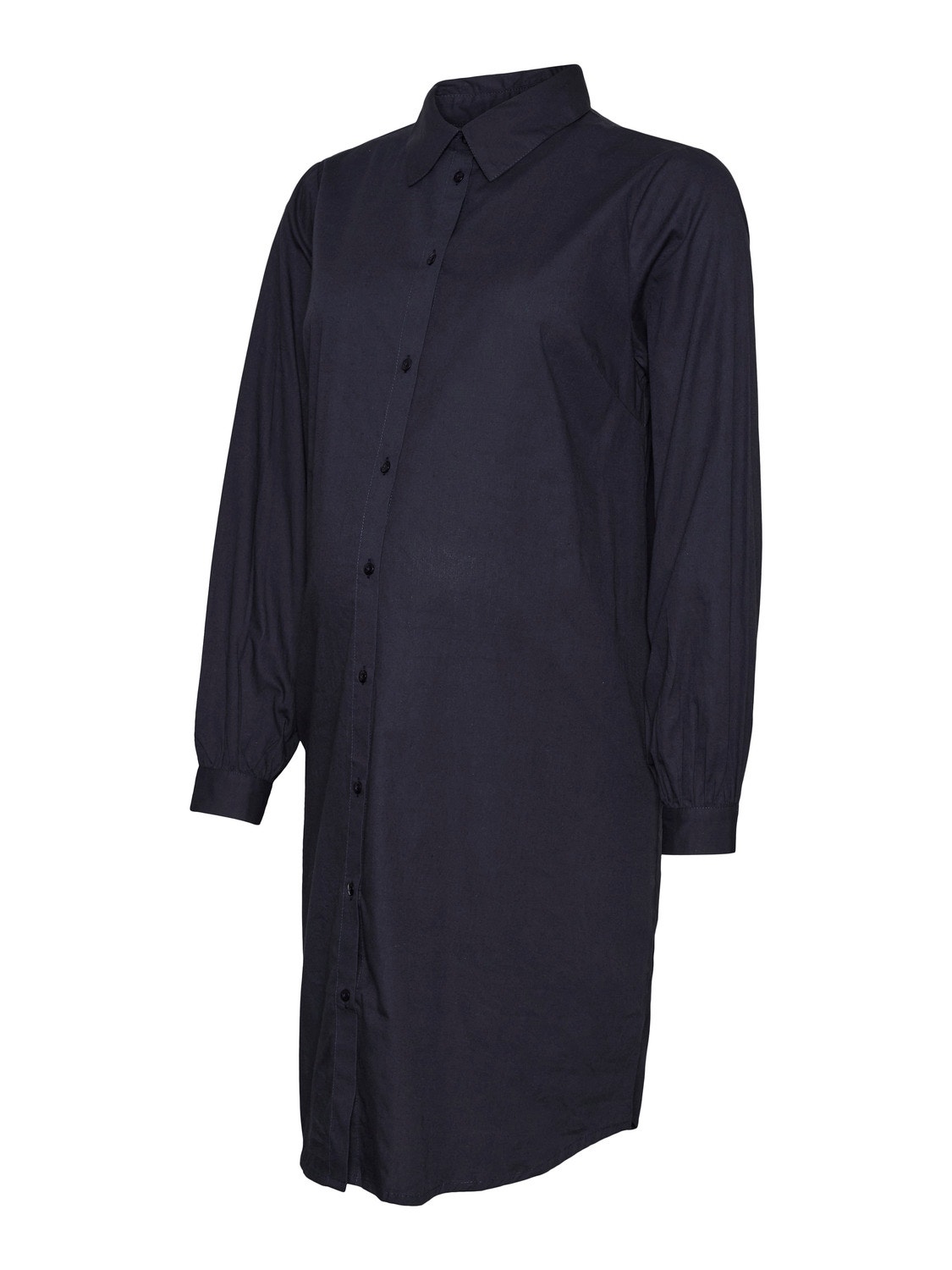 MAMA.LICIOUS Vestiti Regular Fit Collo Camicia Polsini con bottone Maniche regolari -Parisian Night - 20016270