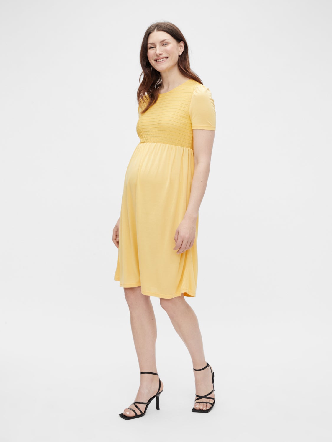 Asos maternity yellow on sale dress