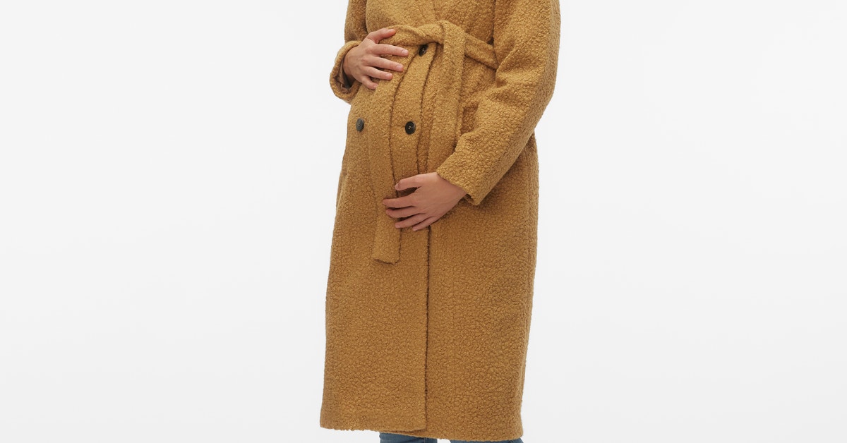 Maternity-coat, Medium Brown