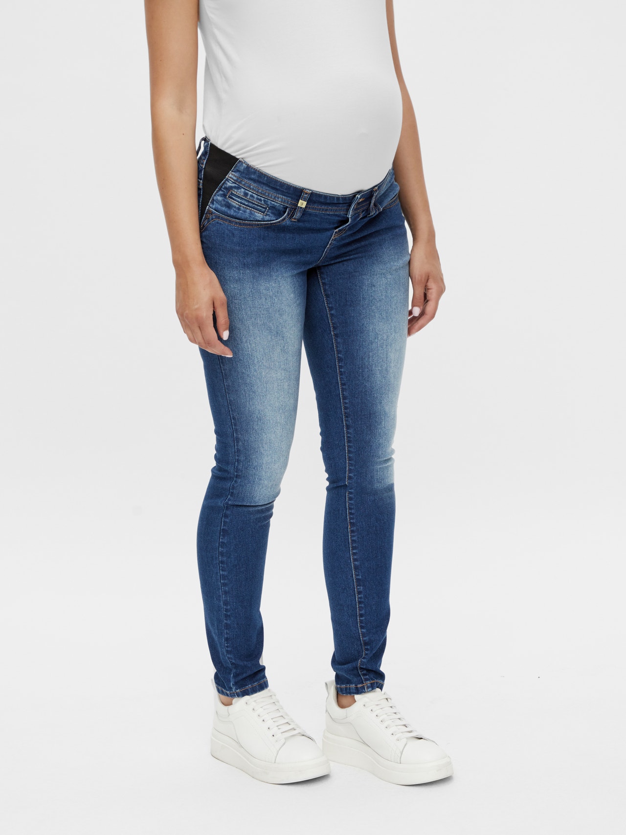 MAMA.LICIOUS Jeans Slim Fit -Medium Blue Denim - 20016422
