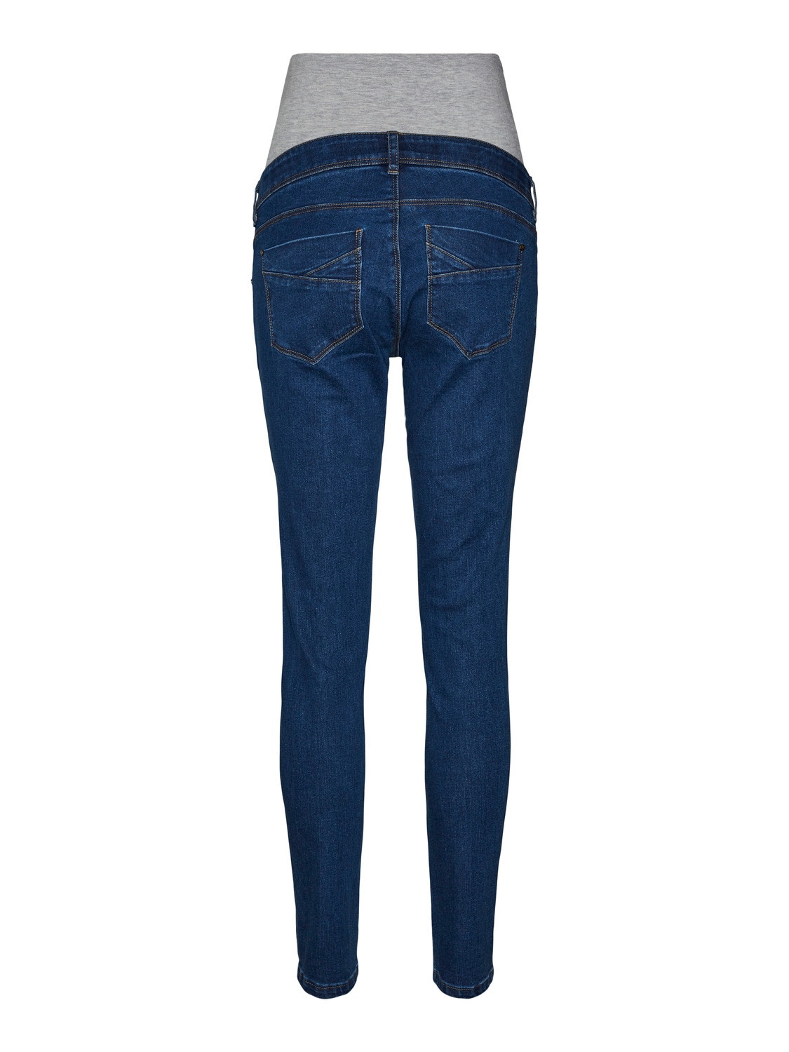 MAMA.LICIOUS Jeans Slim Fit -Dark Blue Denim - 20016445