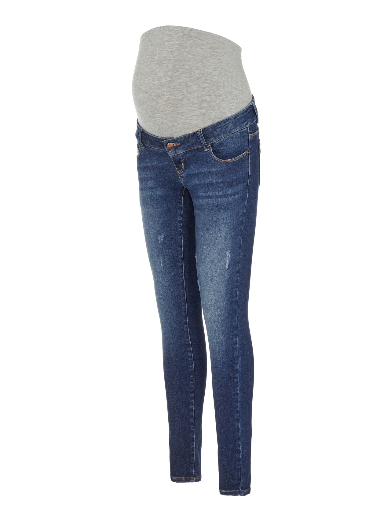 MAMA.LICIOUS Jeans Slim Fit -Medium Blue Denim - 20016450