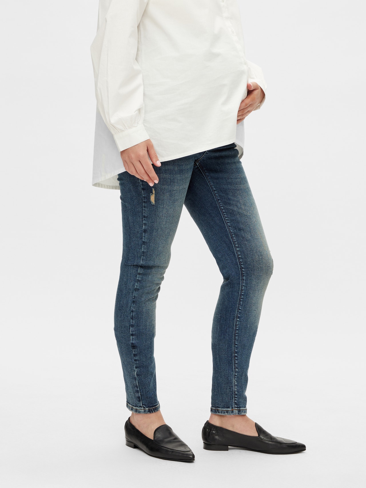 MAMA.LICIOUS Straight fit Jeans -Medium Blue Denim - 20016511