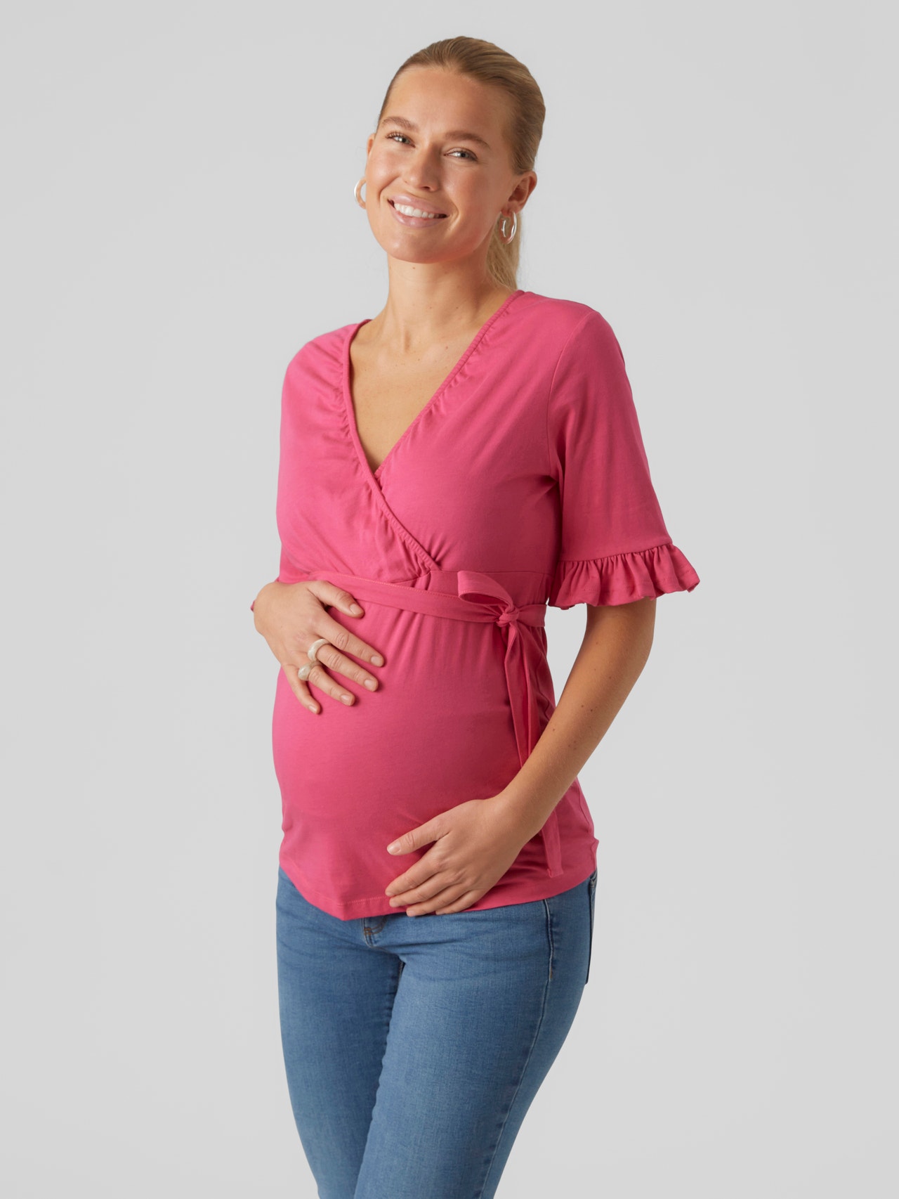 MAMA.LICIOUS Maternity-top  -Fuchsia Fedora - 20016516
