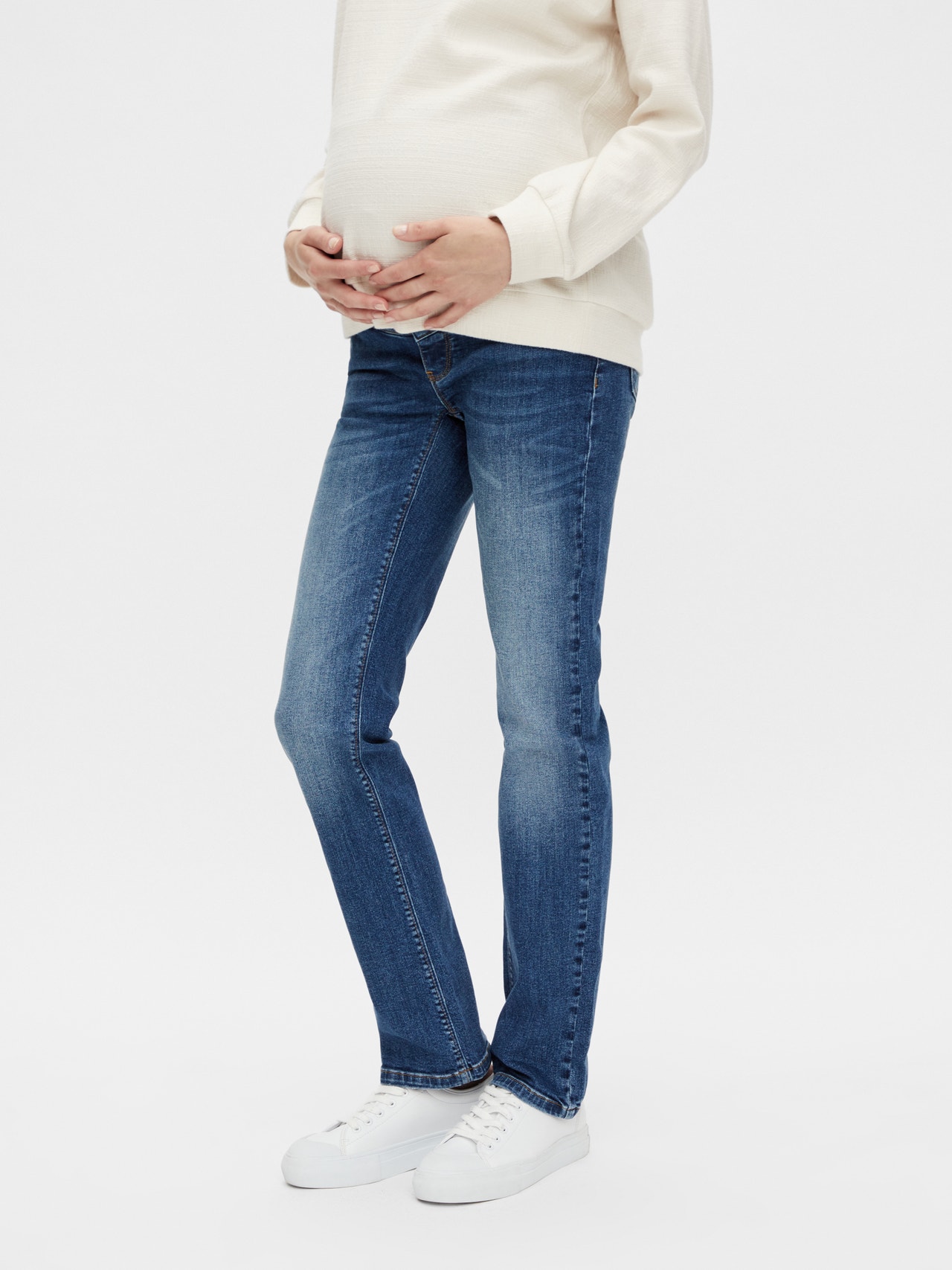 MAMA.LICIOUS Maternity-jeans -Medium Blue Denim - 20016521