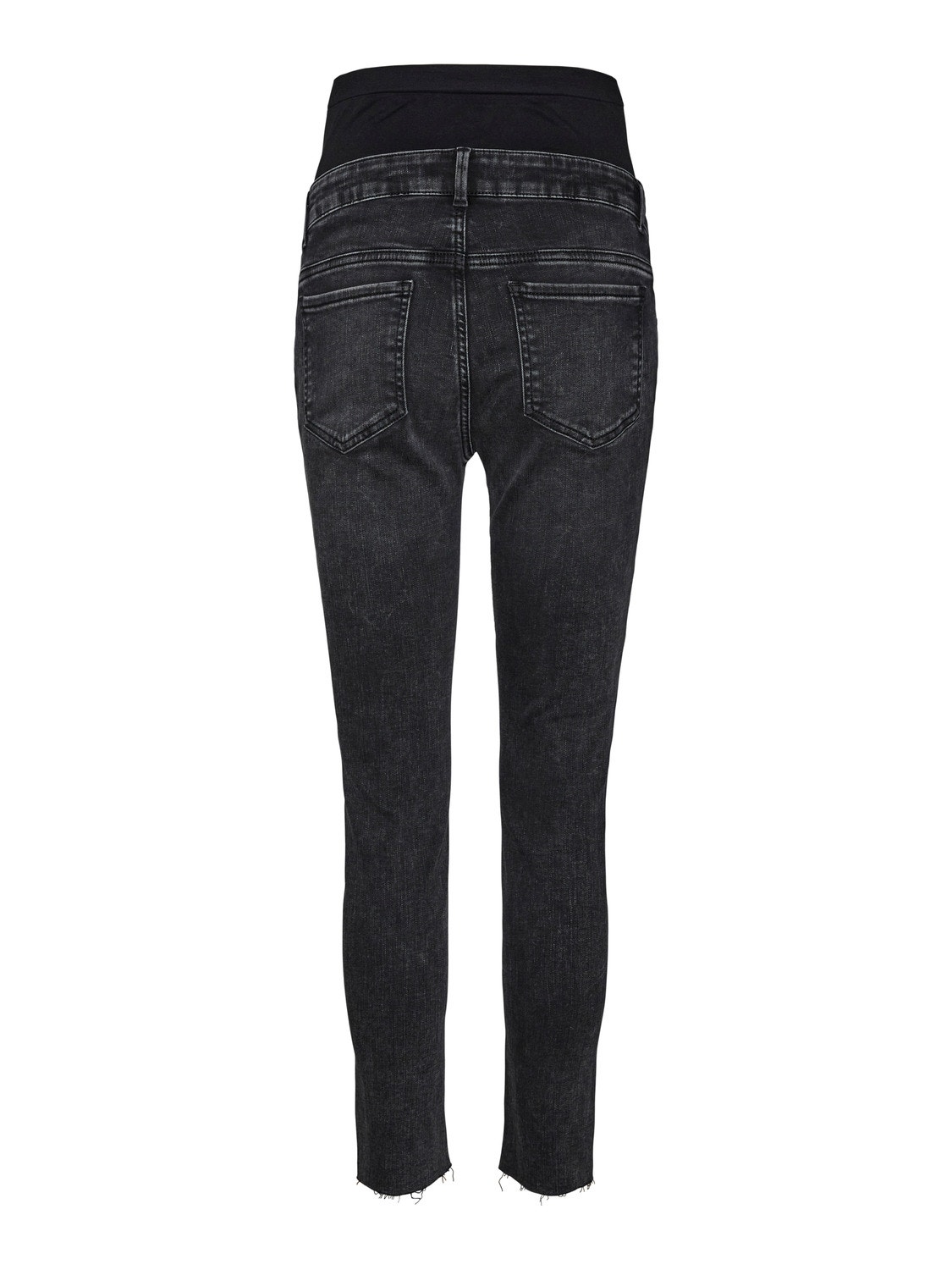 MAMA.LICIOUS Krój slim Jeans -Black Denim - 20016529