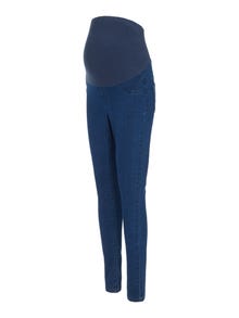 MAMA.LICIOUS Slim fit Erittäin korkea vyötärö Jeggingsit -Medium Blue Denim - 20016535